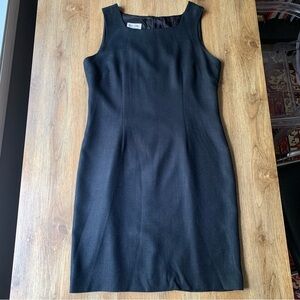 Vintage 80s Pierre Cardin Sheath Dress Black